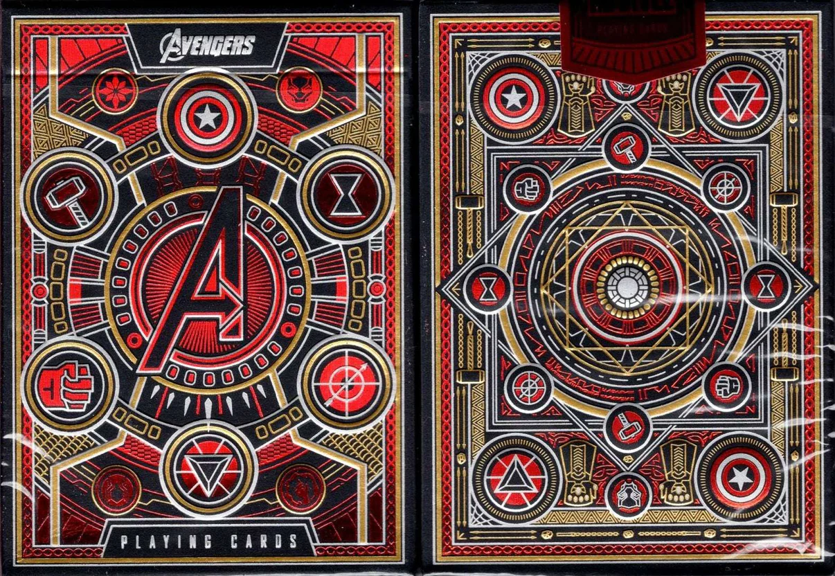 Avengers Red Playing Cards USPCC